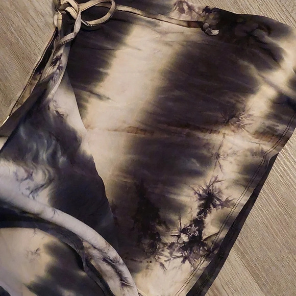 Vintage Contempo Casuals tie dye Pull On Faux Wrap 90's Y2K Beach Resortwear - Picture 4 of 5
